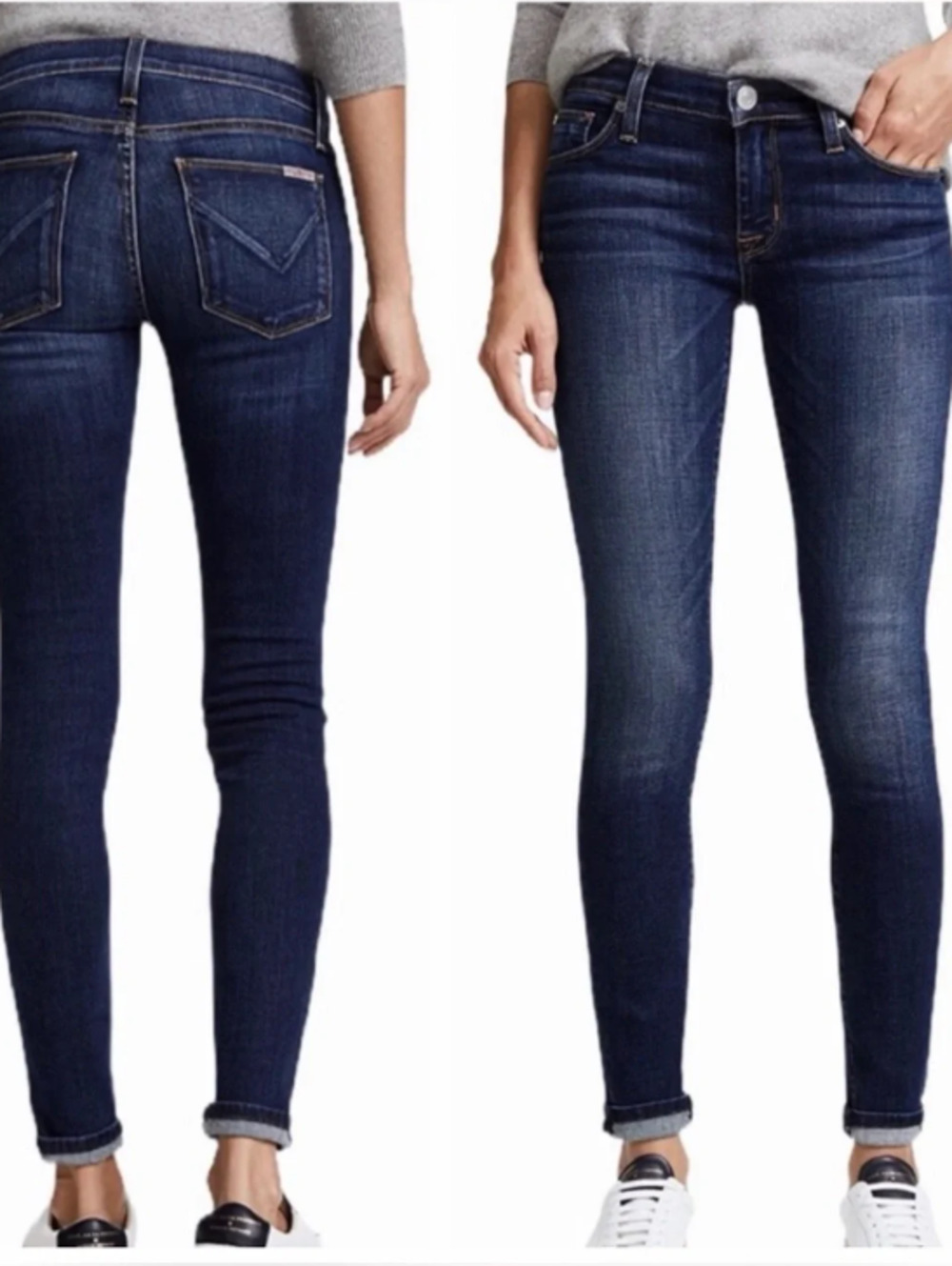 Hudson Jeans Krista Ankle Super Skinny Dark Wash Stretch Denim Women's Size 26